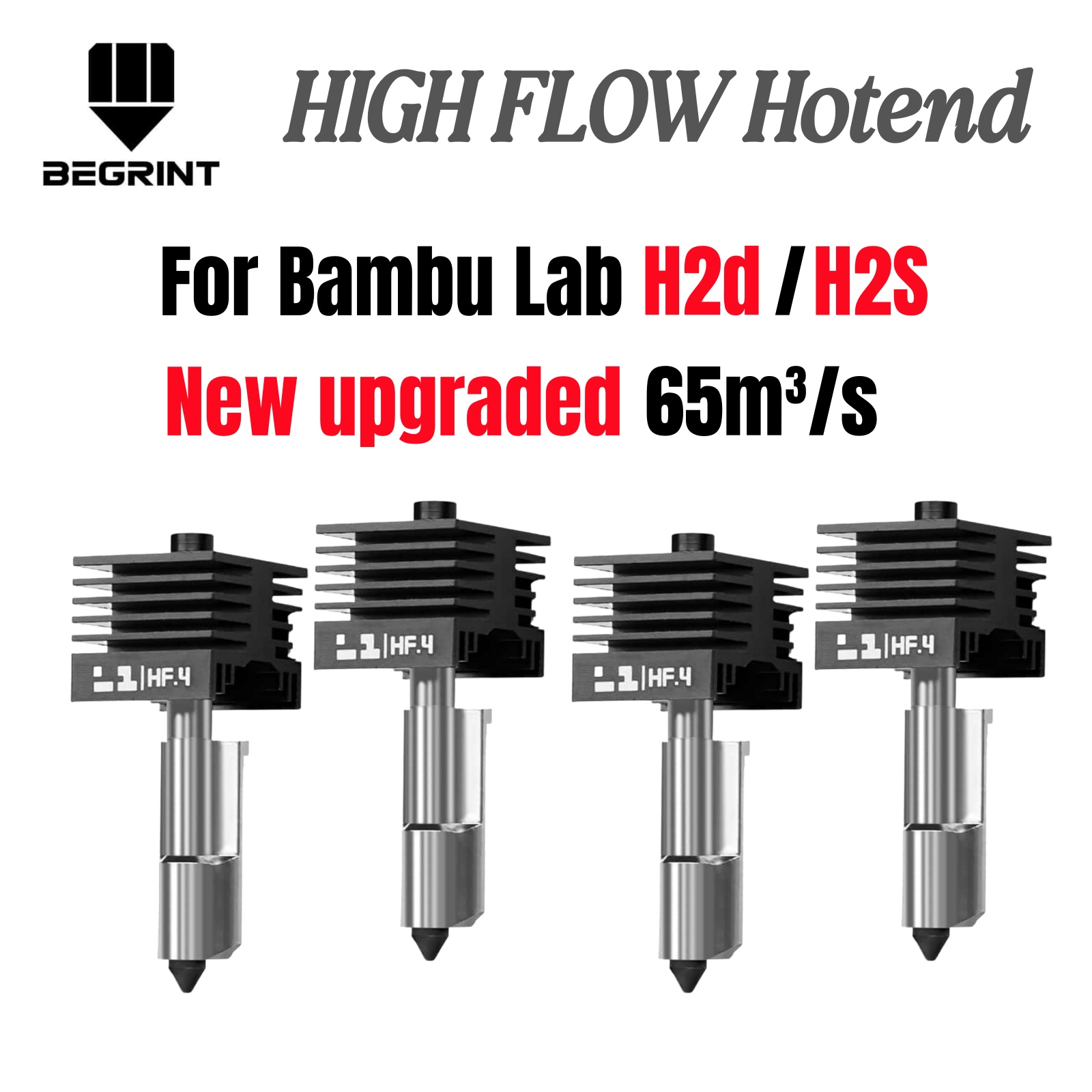 For Bambu Lab H2S H2D High flo - Nozzle 0.4Mm Hardened ulasan dan harga