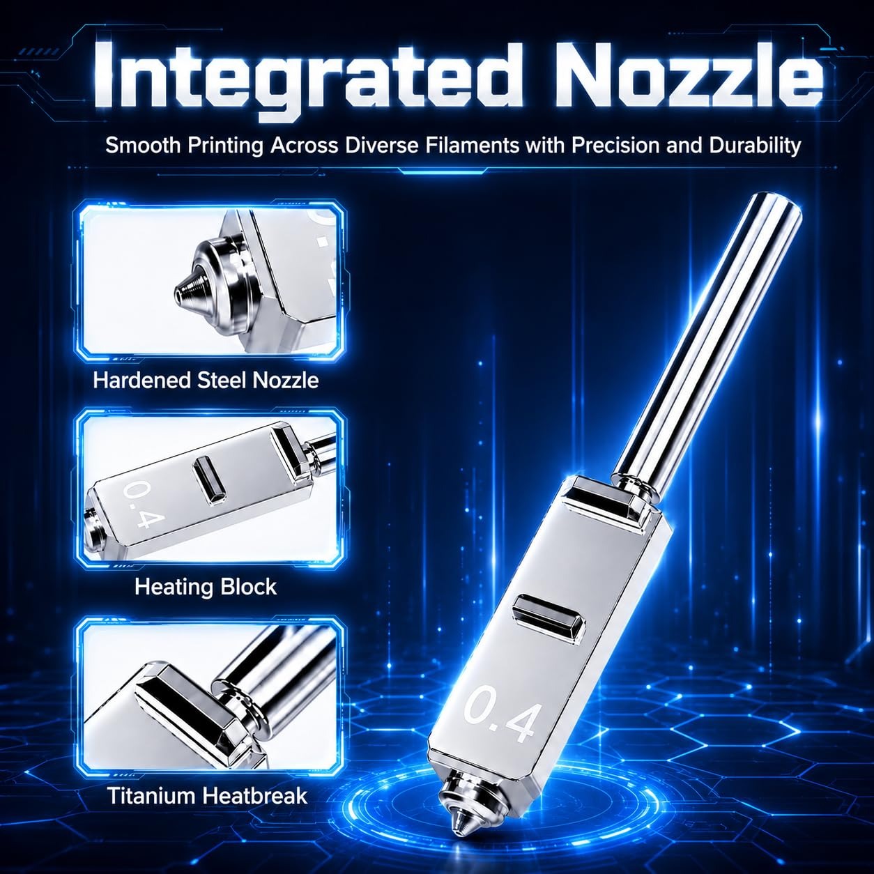 Hardened Steel Nozzles for Any - Nozzle 0.4Mm Hardened ulasan dan harga
