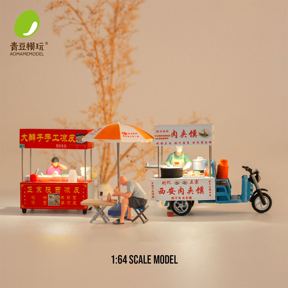 1/64 Night market s Model Kit- - 3D Printing Simulator ulasan dan harga