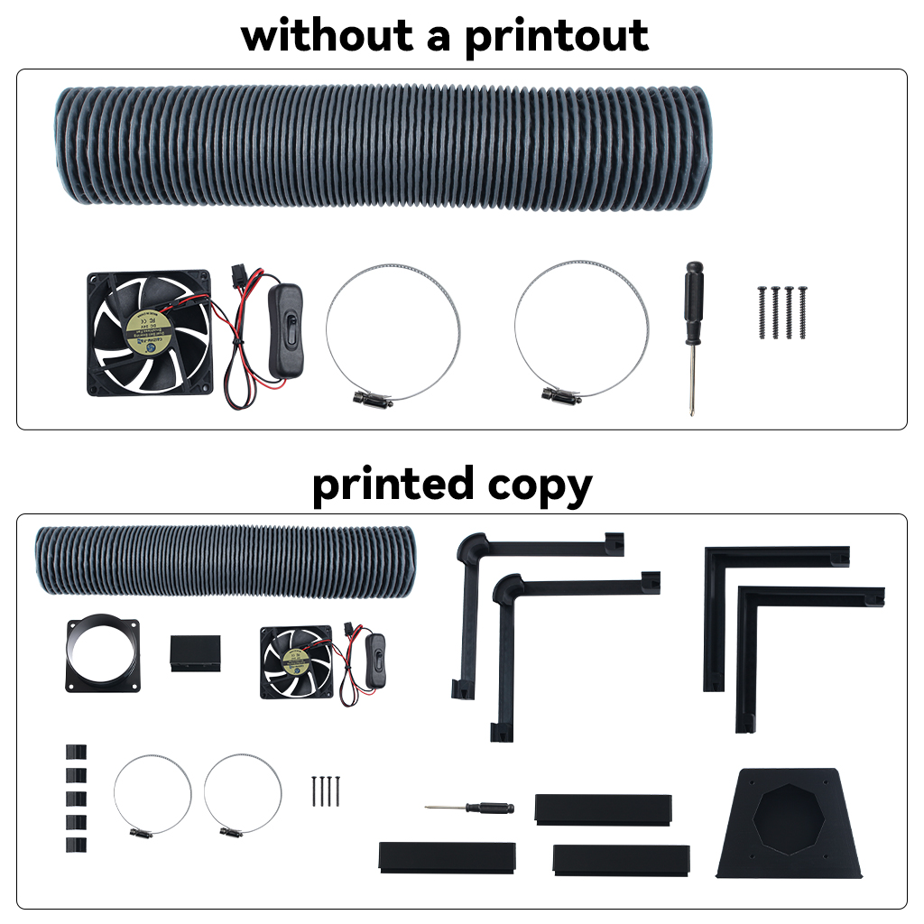 External Exhaust Fan Kit for B - 3D Printing Abs ulasan dan harga